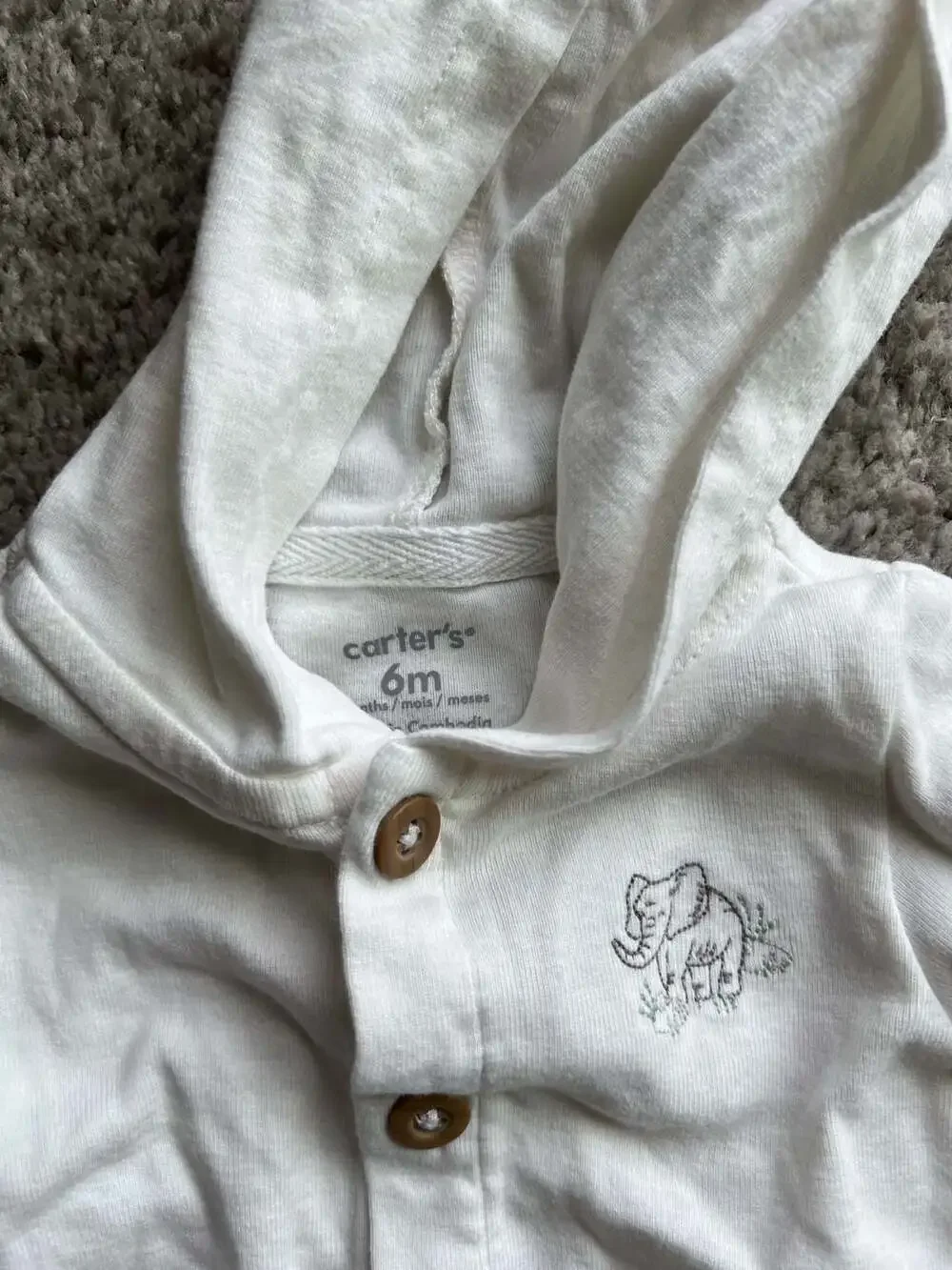 (#14).  Little Planet Organic Fish Shirt & Carter's Elephant Hoodie